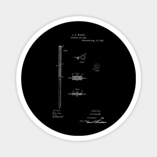 Electric Arc Lamp Vintage Patent Hand Drawing Magnet